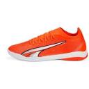 Puma Ultra Match It Indoor Soccer Shoes Orange/White/Blue - Size 11