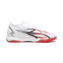 Puma Ultra Match It Men's Soccer Cleats Shoes, White/Black/Fire Orchid, 12.5