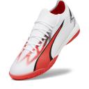 Puma Ultra Match It Men's Soccer Cleats Shoes, White/Black/Fire Orchid, 14