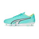 Puma Ultra Play FG/AG Junior Firm Ground Soccer Cleats Orange/White/Blue - Size 5.5