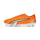 Puma Ultra Play FG Soccer Cleats, Men's, Orange/White