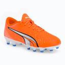 Puma Ultra Play Kids Football Boots Orange/White US 4
