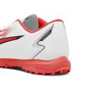 Puma Ultra Play TT Turf Soccer Cleat White/Black/Fire Orchid - Size 11.5