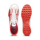 Puma Ultra Play TT Turf Soccer Cleat White/Black/Fire Orchid - Size 11.5
