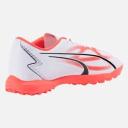 Puma Ultra Play TT Turf Soccer Cleat White/Black/Fire Orchid - Size 12.5