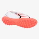 Puma Ultra Play TT Turf Soccer Cleat White/Black/Fire Orchid - Size 12.5