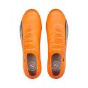 Puma Ultra Ultimate FG/AG Soccer Cleats Shoes, Ultra Orange/White/Blue Glimmer, 6