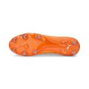 Puma Ultra Ultimate FG/AG Soccer Cleats Shoes, Ultra Orange/White/Blue Glimmer, 6