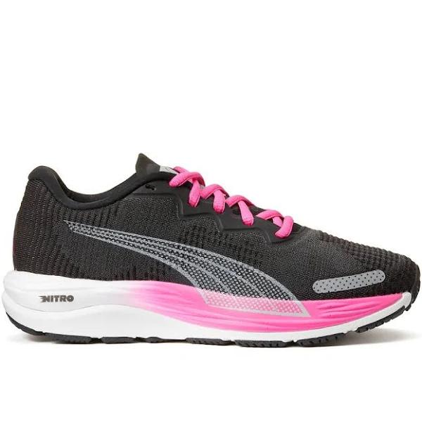 Puma Velocity Nitro 2 Fad Shoes Black Pink Women - 38