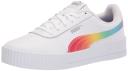 Puma Women's Carina L Sneakers, Black White Silver, 4.5 UK