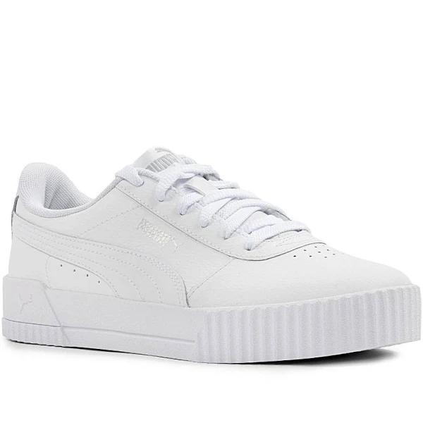 Puma Women's Carina L Sneakers, Black White Silver, 4.5 UK