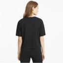 Puma Women's Cropped Logo Grey Tee XS
