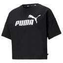 Puma Women's Cropped Logo Grey Tee XS
