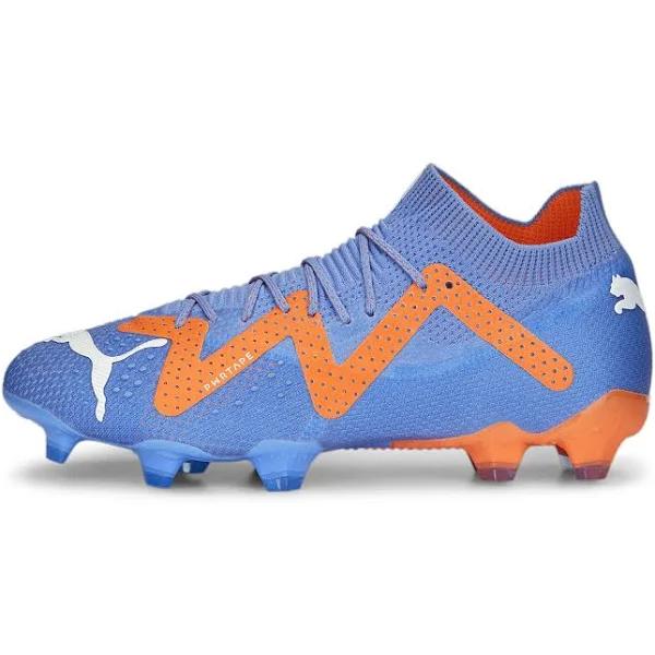 Puma Women's Future Ultimate FG Soccer Cleats, Size 11.5, Blue/Orange