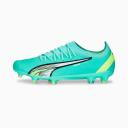 Puma Women's Ultra Ultimate FG Soccer Cleats, Size 11.5, Blue/Green