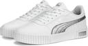 Puma Womens Carina 2.0 Space Metallics - White / Matte Silver