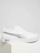 Puma Womens Carina 2.0 Space Metallics - White / Matte Silver