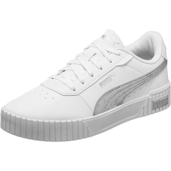 Puma Womens Carina 2.0 Space Metallics - White / Matte Silver