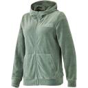 Puma Womens Essentials+ Velour Full Zip Hoodie Grey XL