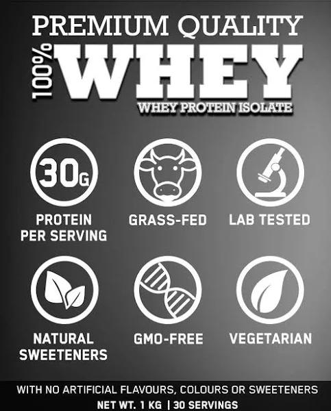 Pure Product Australia Whey Protein Isolate Chocolate 1000g