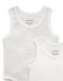 Purebaby 2 Pack Rib Bodysuit