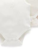 Purebaby 4 Pack Rib Bodysuit