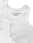 Purebaby 4 Pack Rib Bodysuit