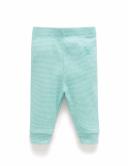 Purebaby Aquamarine Stripe Rib Leggings