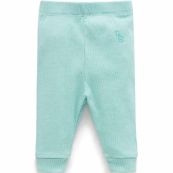 Purebaby Aquamarine Stripe Rib Leggings