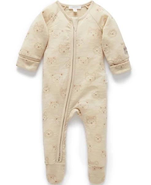 Purebaby Growsuit Merino Wool Artic Friends 1 (12-18 Months)