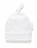 Purebaby Knot Hat White