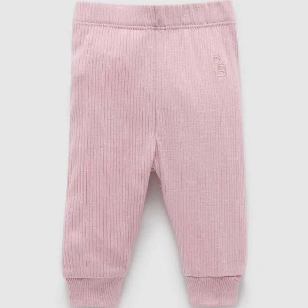 Purebaby Lavender Rib Leggings