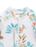 Purebaby Long Sleeve Rashie Sunsuit Jungle Life