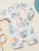 Purebaby Long Sleeve Rashie Sunsuit Jungle Life