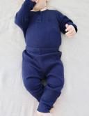 Purebaby Navy Rib Leggings