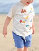 Purebaby Pull On Shorts - Atlantic 1