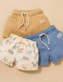 Purebaby Pull On Shorts - Atlantic 1