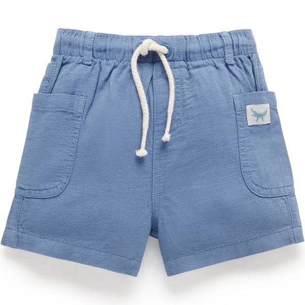 Purebaby Pull On Shorts - Atlantic 1