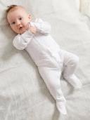 Purebaby Pure B 2 Pack Zip Growsuit - Blue - Newborn