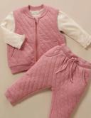Purebaby Quilted Vest - Beetroot Melagne 5Y