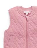 Purebaby Quilted Vest - Beetroot Melagne 5Y