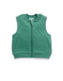 Purebaby Quilted Vest - Emerald Melange 2