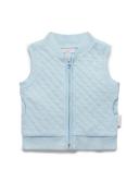 Purebaby Quilted Vest Soft Blue Melange / 000