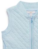 Purebaby Quilted Vest Soft Blue Melange / 000