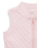 Purebaby Quilted Vest Soft Pink Melange / 0000