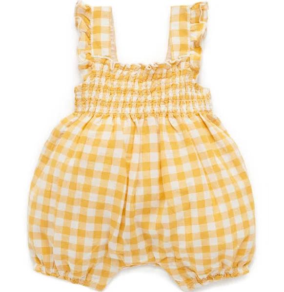 Purebaby Shirred Romper - Infant