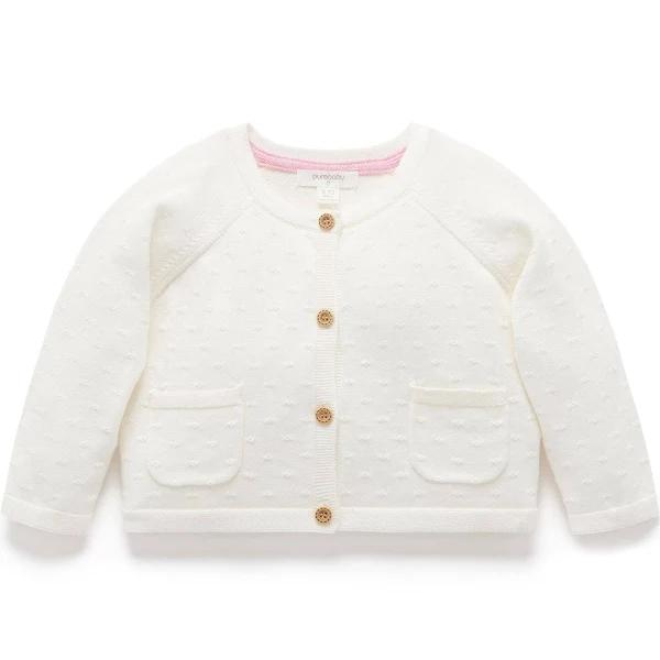 Purebaby Textured Cardigan - Toddler