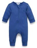 Purebaby Waterfall Rib Zip Growsuit