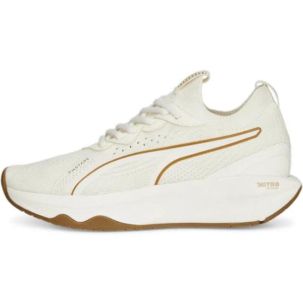 PWR XX Nitro Luxe Training Shoes Women in Warm White/Gold, Size 6 by Puma