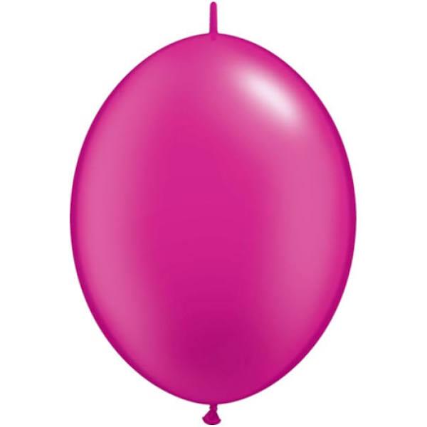Qualatex Quick Link Plain Latex Balloons - Pearl Magenta
